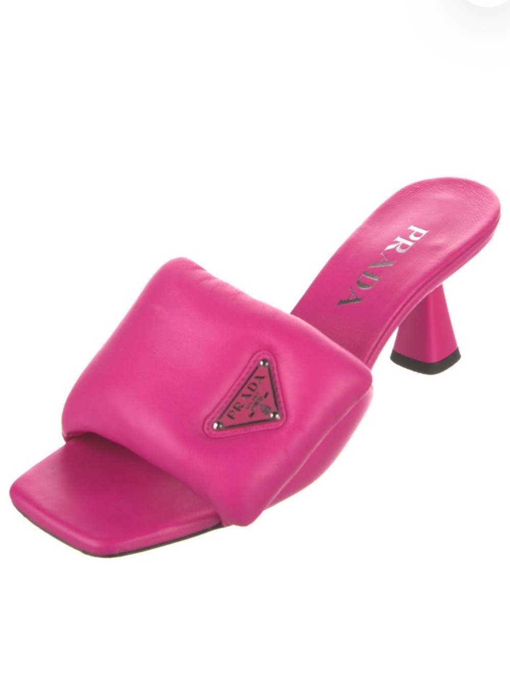 Prada Leather Slides